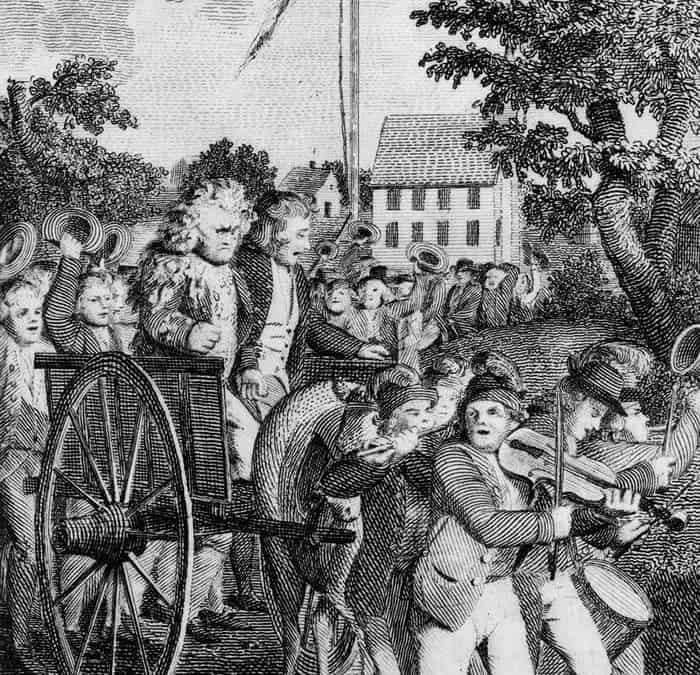 Loyalists vs Patriots in 1776.
