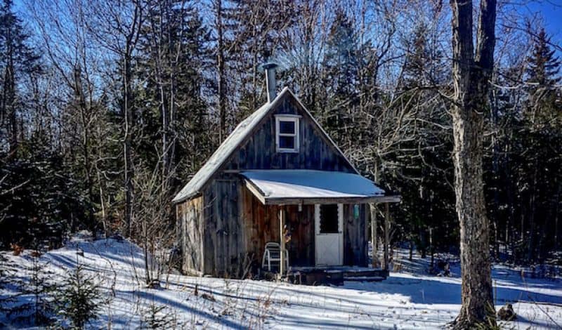 a cold cabin